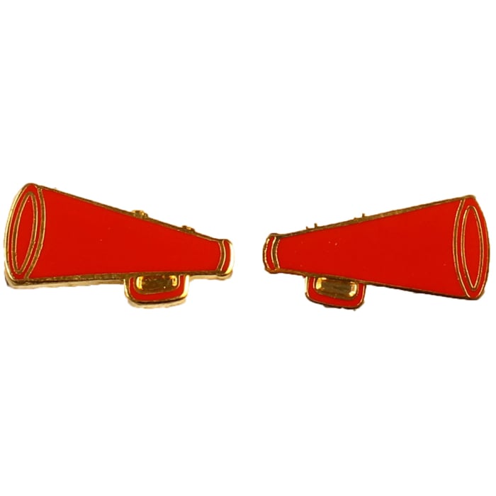 Megaphone Earrings - 1473 - Red