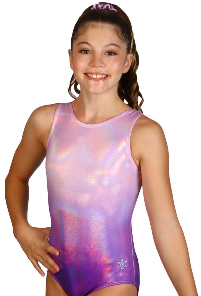 Rhythmic Gymnastics Leotards, Girls Women Sleeveless High