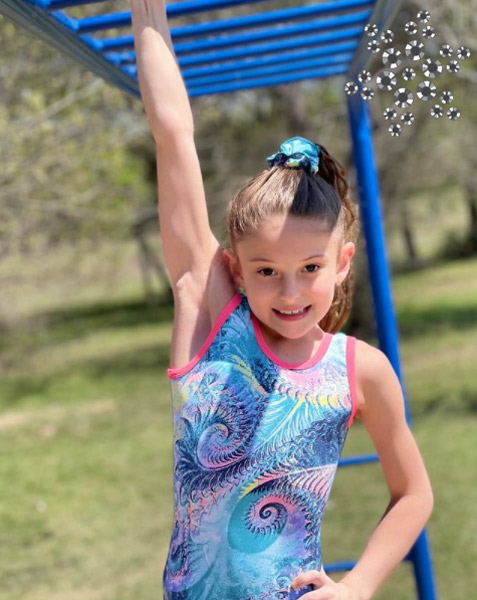 Seaside Gymnastics leotard blue