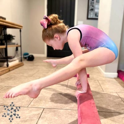 Unicorn Leotard pink and blue