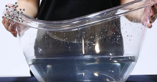 bowl with cold water and salt
