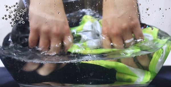 washing leotard in salt water