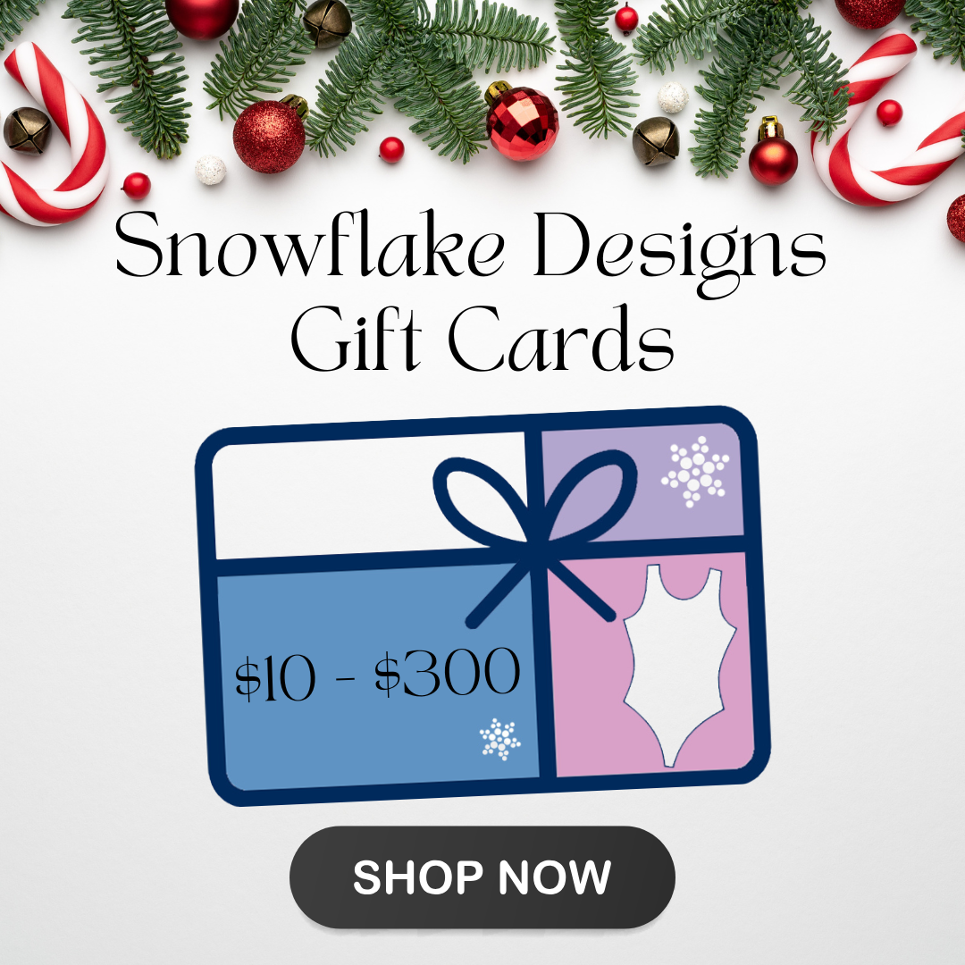 Snowflake Designs Gift Card for Gymnasts Snowflake Designs Gift Card for Gymnasts