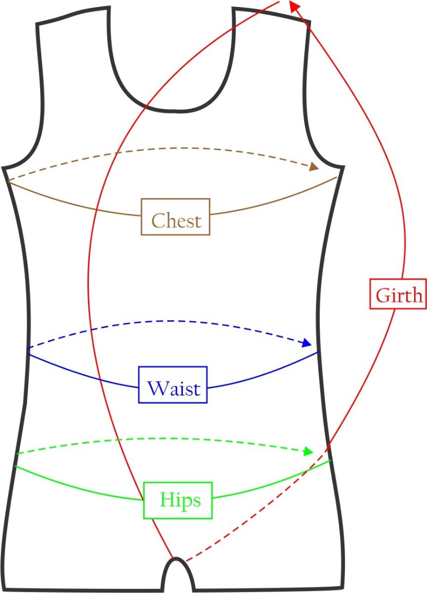 Snowflake Size Chart for Women mens measuring diagram